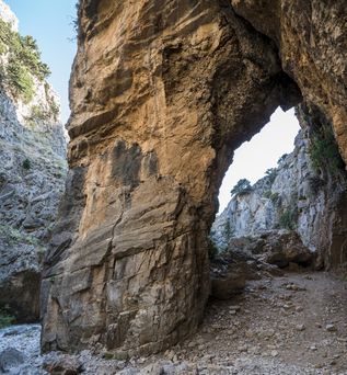 Schotter Wanderweg der Imbros Schlucht auf Kreta