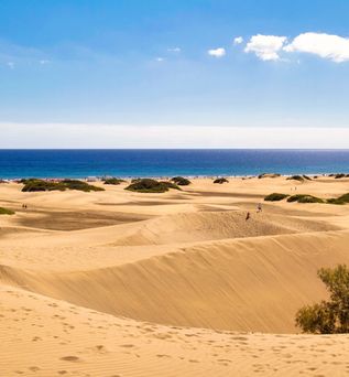 Dünenlandschaft von Maspalomas auf Gran Canaria