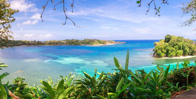 Strand und Meer auf Jamaika