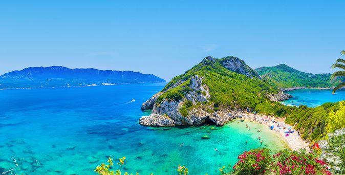 Küstenabschnitt von Porto Timoni, Region Corfu