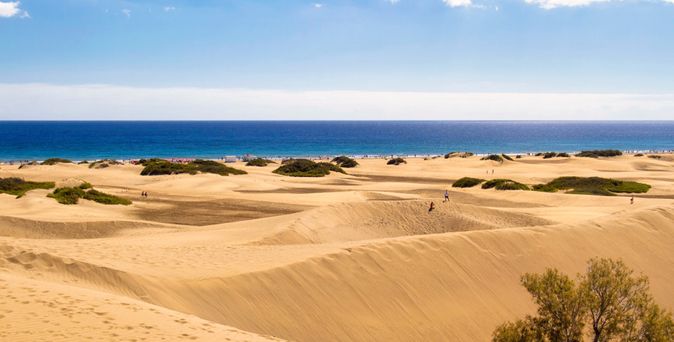 Dünenlandschaft von Maspalomas auf Gran Canaria
