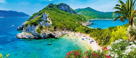 Küstenabschnitt von Porto Timoni, Region Corfu